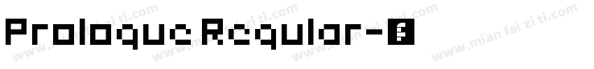Prologue Regular字体转换